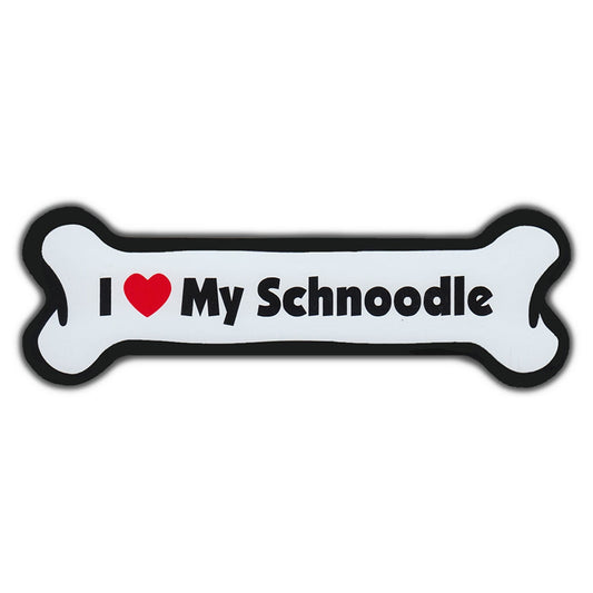 Magnet, Dog Bone, I Love My Schnoodle, 7