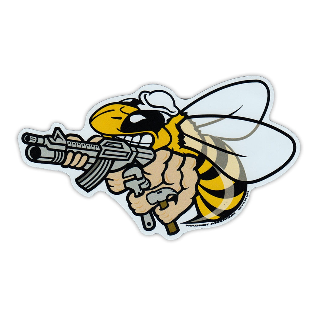 Magnet - United States Navy Seabees (6" x 3.5")