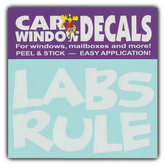 Decal, Window Decal, Labs Rule, 4.5