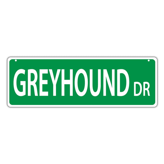 Street Sign, Plastic, Greyhound Drive, 17