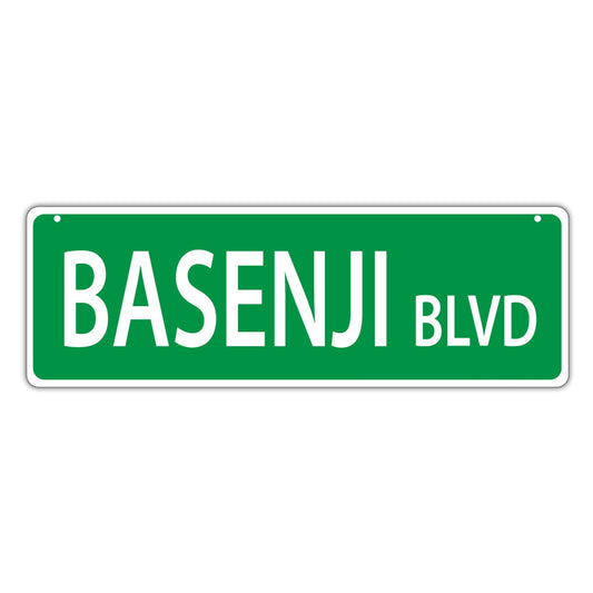 Street Sign, Plastic, Basenji Blvd, 17