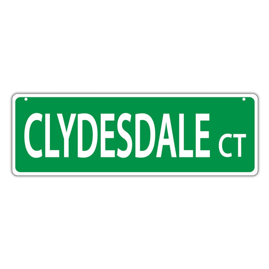 Street Sign, Plastic, Clydesdale Court, 17