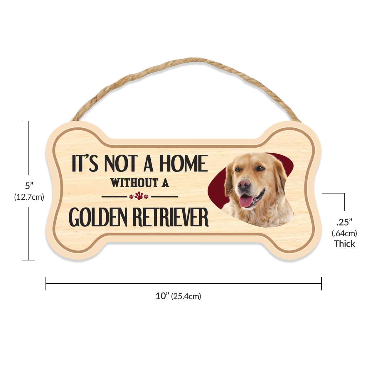 Dog Bone Sign Dimensions