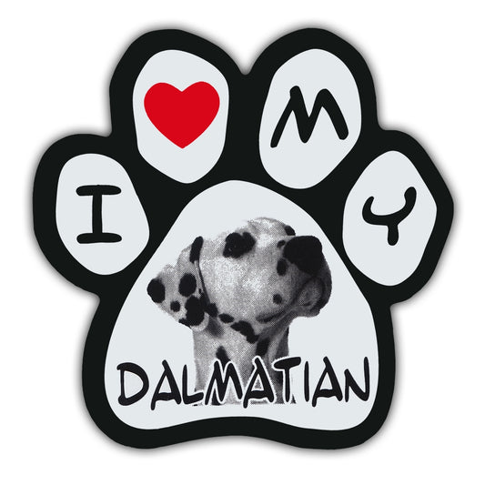 Magnet, Picture Paw, I Love My Dalmatian, 5.5