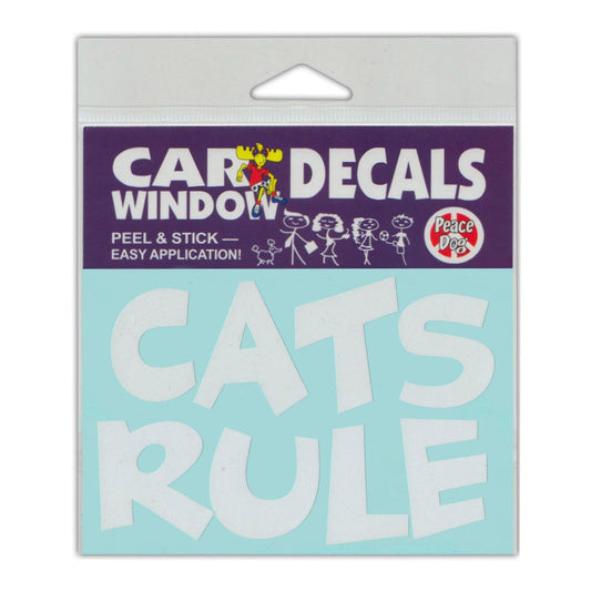 Decal, Window Decal, Cats Rule, 4.5