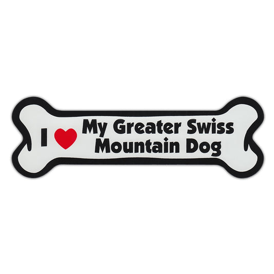 Magnet, Dog Bone, I Love My Greater Swiss Mountain Dog, 7