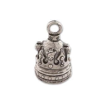 Guardian Bell, Metal, Crown of Skulls, Motorcycle Good Luck Bell, .75