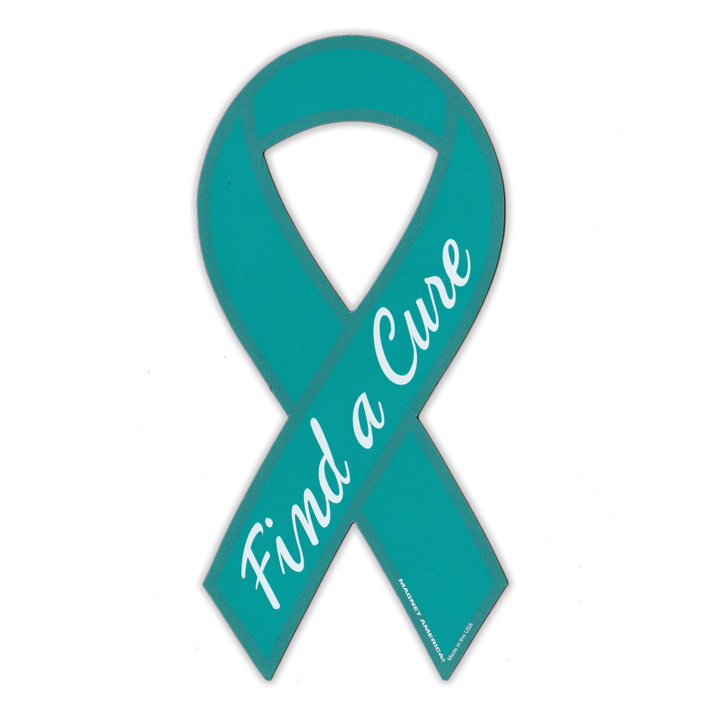 Ribbon Magnet - Ovarian Cancer Support