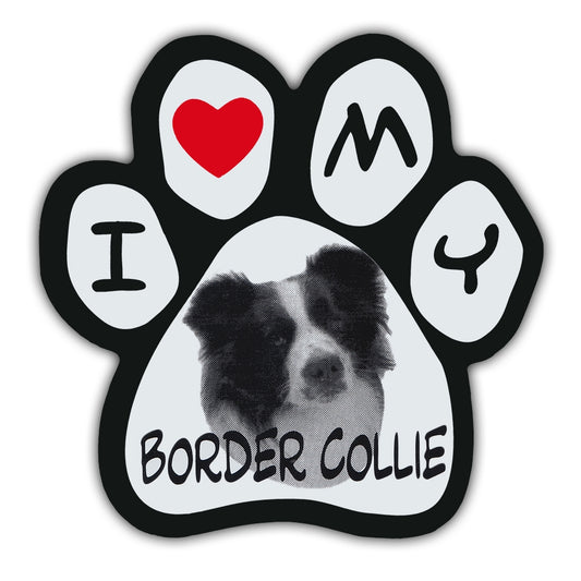Magnet, Picture Paw, I Love My Border Collie, 5.5