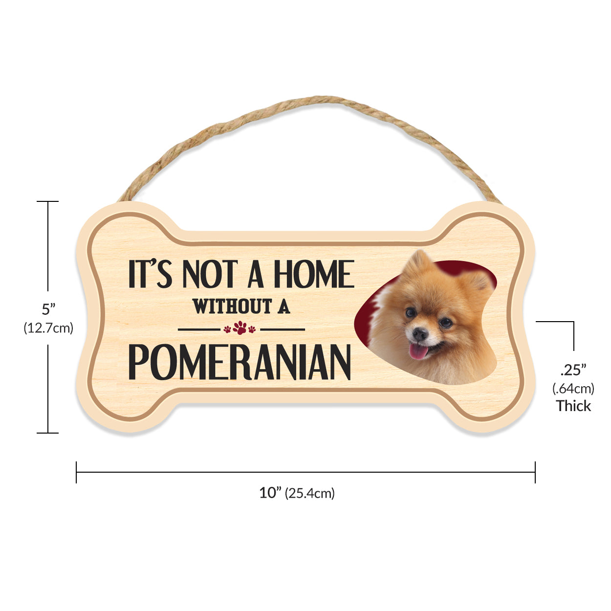 Dog Bone Sign Dimensions