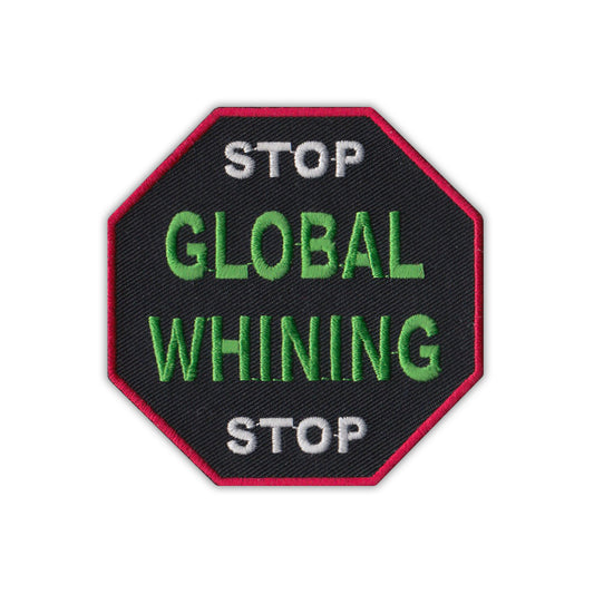 Patch, Embroidered Patch, Stop Global Whining, 3