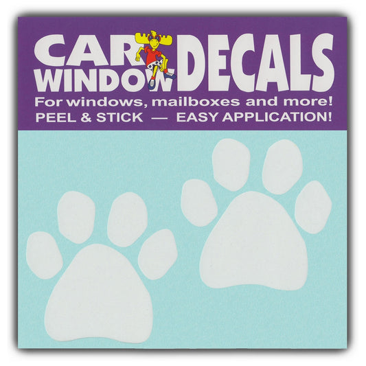 Decal, Window Decal, Pair Cat/Dog Shaped Paws, 4.5