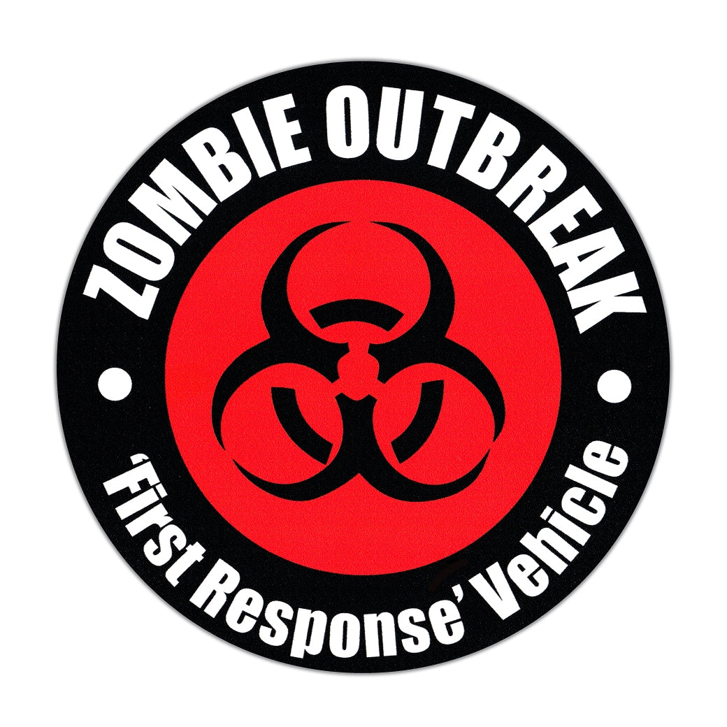 Bumper Sticker - ZOMBIE OUTBREAK First Response Vehicle 