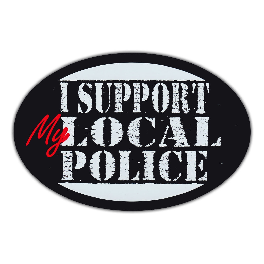 Oval Magnet - I Support My Local Police