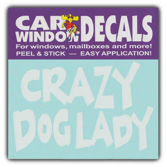 Decal, Window Decal, Crazy Dog Lady, 4.5