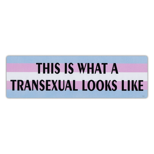 Sticker, Bumper Sticker, This Is What A Transexual Looks Like, 10