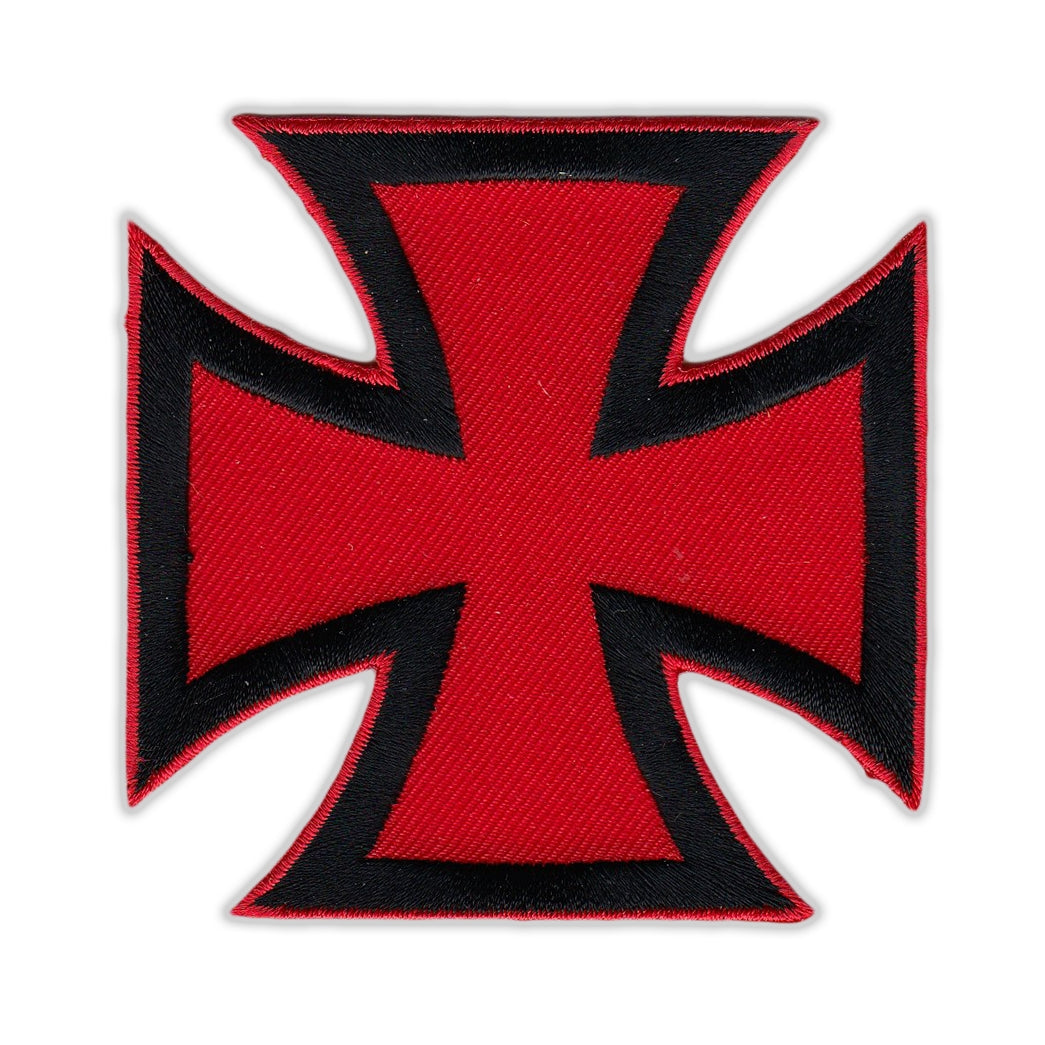 Patch - Maltese Cross (Red, Black)