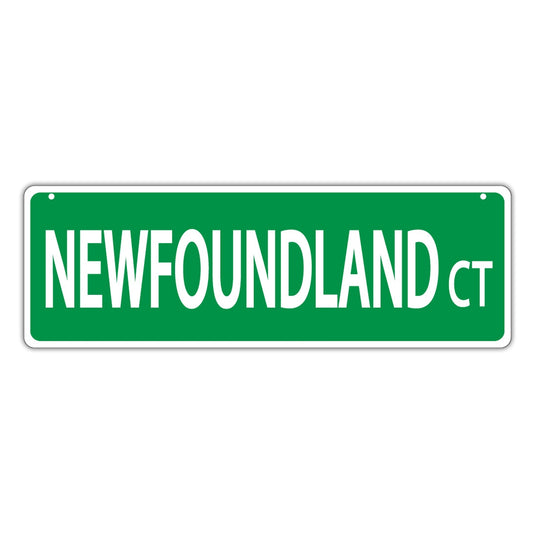 Street Sign, Plastic, Newfoundland Court, 17