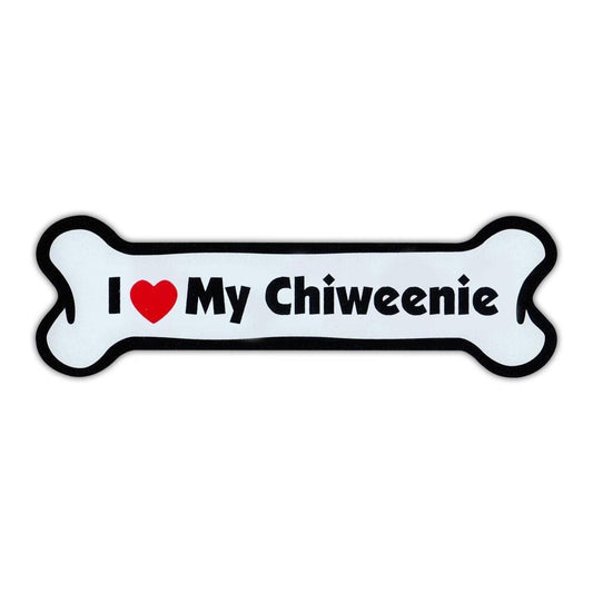Magnet, Dog Bone, I Love My Chiweenie (Chihuahua, Dachshund Mix), 7