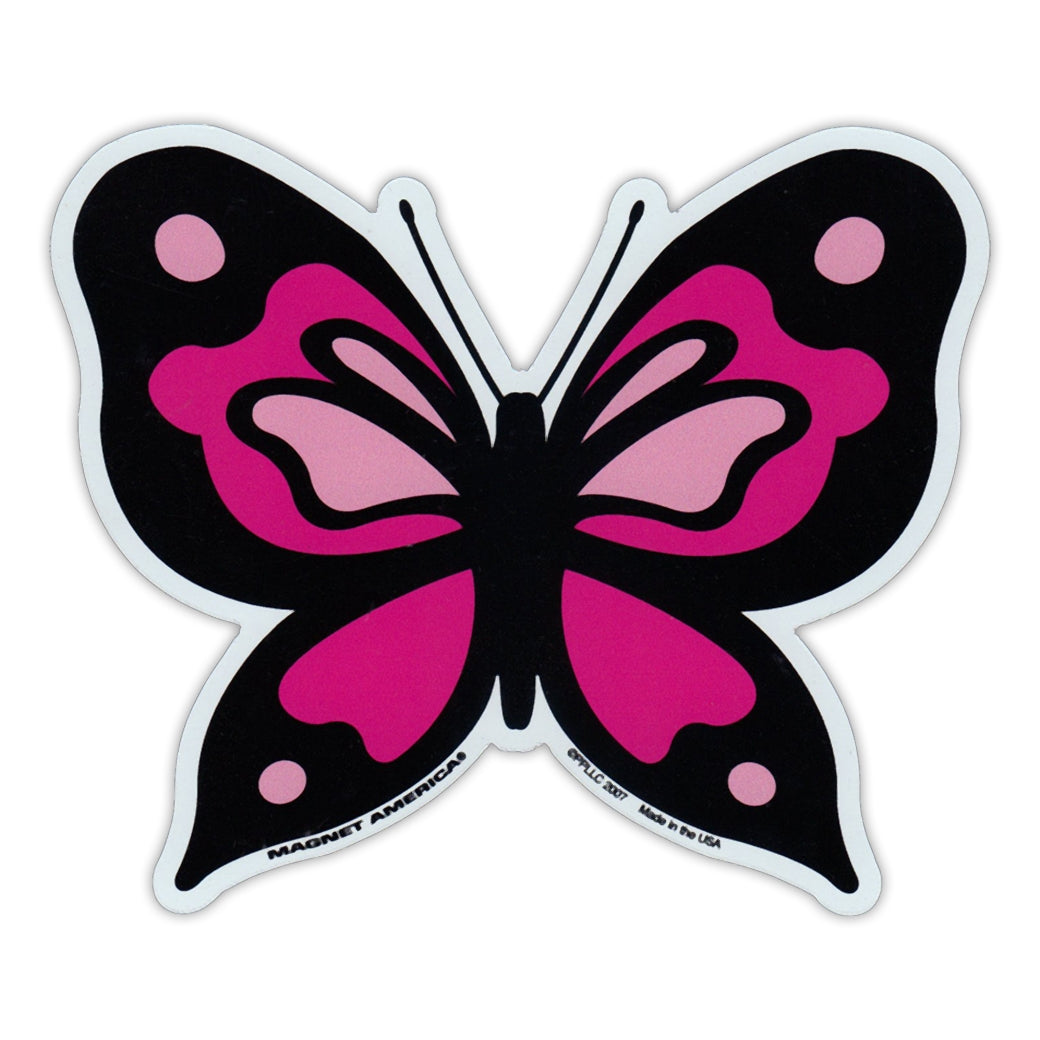 Magnet - Purple/Pink Butterfly (4.75" x 4")