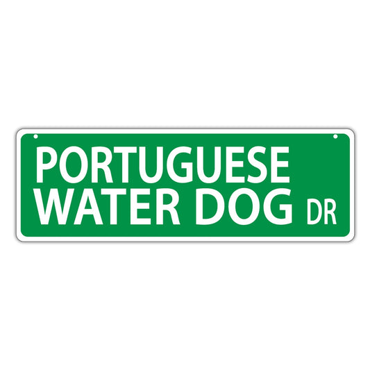 Street Sign, Plastic, Portuguese Water Dog Drive, 17