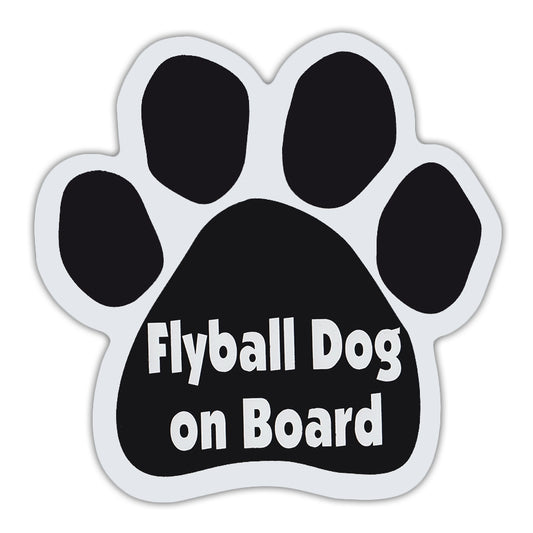 Magnet, Dog Paw, Flyball Dog On Board, 5.5