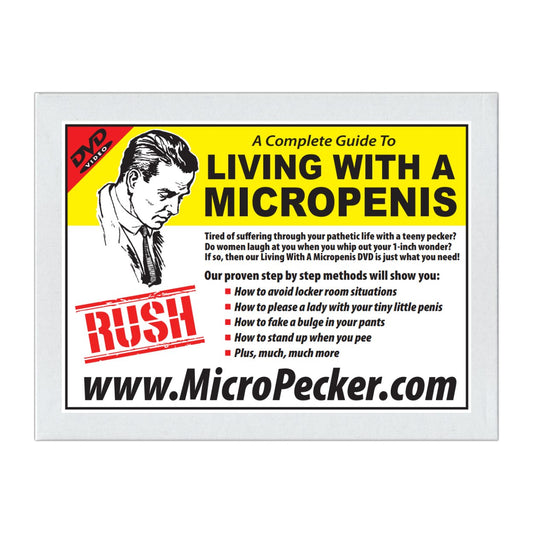 Fake DVD For Pranks, Living With A Micropenis, Send Directly To The Person You Want To Embarrass (100% Anonymous)