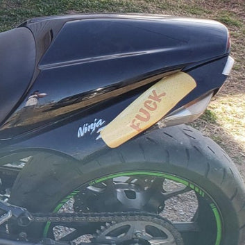 Sticker, Bumper Sticker, Band-Aid, Fuck, Covers Scratches, Dents and Dings, 9.5