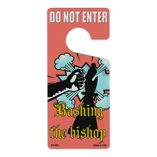 Door Knob Hanger, Metal, Do Not Enter, Bashing The Bishop (Practical Jokes), 4