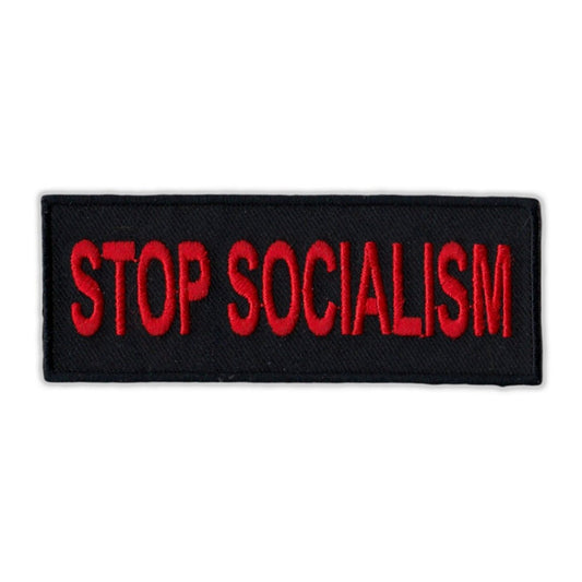 Patch, Embroidered Patch, Stop Socialism, 4