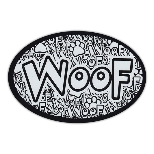 Magnet, Oval, Woof, 6