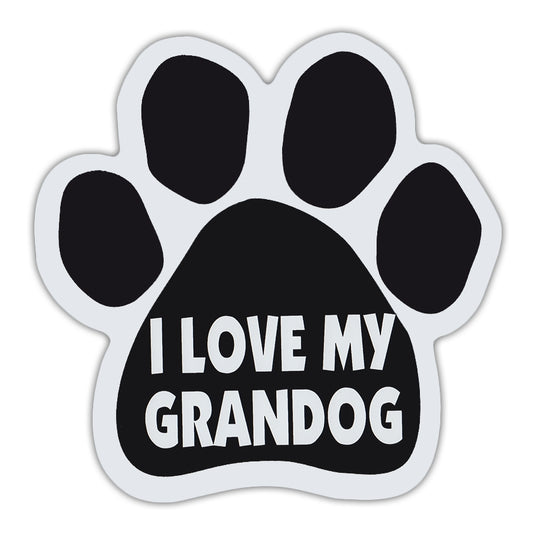 Magnet, Dog Paw, I Love My Grandog, 5.5