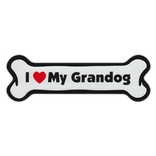 Magnet, Dog Bone, I Love My Grandog, 7