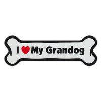 Dog Bone Magnet - I Love My Grandog