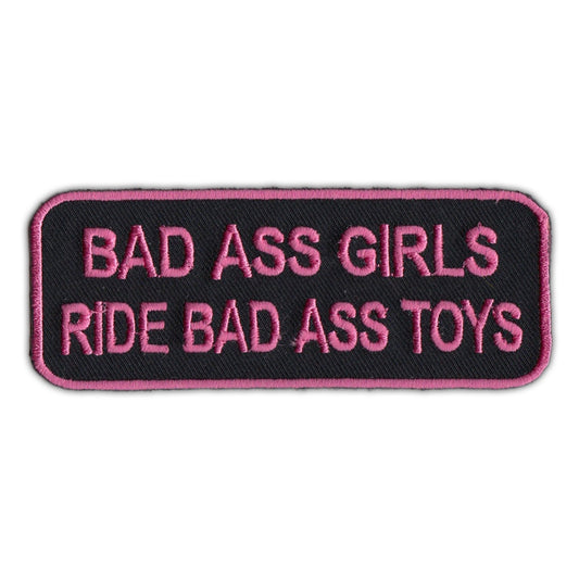 Patch, Embroidered Patch, Bad Ass Girls Ride Bad Ass Toys, 4