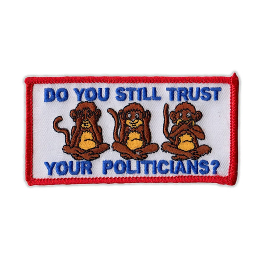 Patch, Embroidered Patch, Do You Still Trust Your Politicians?, 4