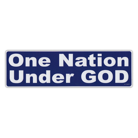 Sticker, Bumper Sticker, One Nation, Under God, 10
