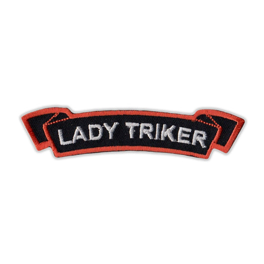 Patch, Embroidered Patch, Lady Triker, 4