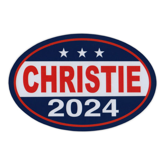 Magnet, Oval, Political Campaign Magnet, Chris Christie 2024, 6