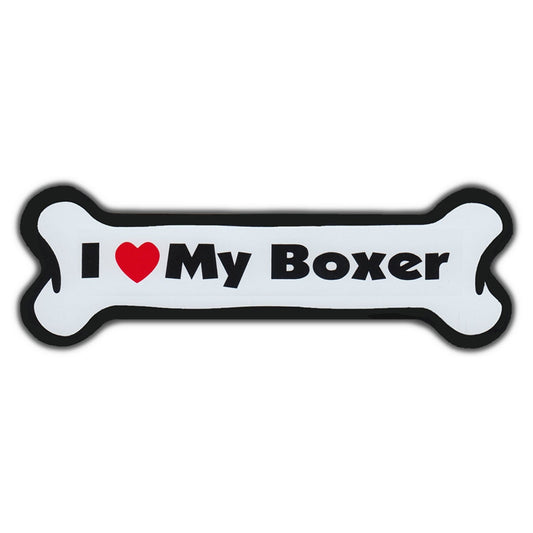 Magnet, Dog Bone, I Love My Boxer, 7