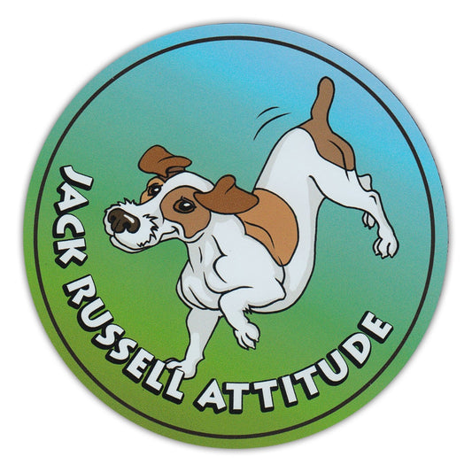 Magnet, Round, Jack Russell Attitude, 4.75