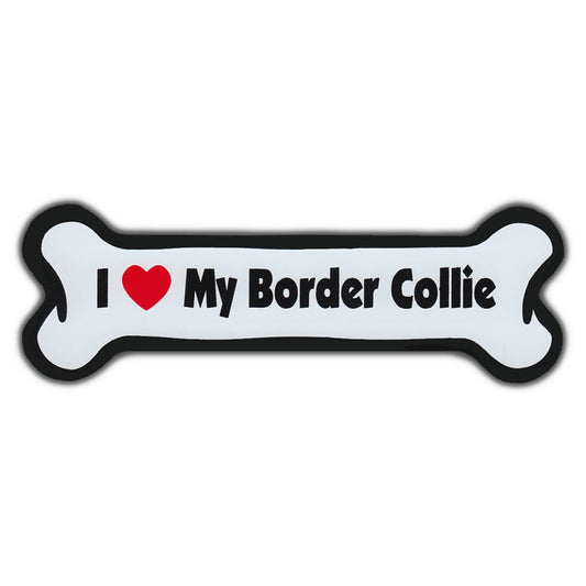 Magnet, Dog Bone, I Love My Border Collie, 7