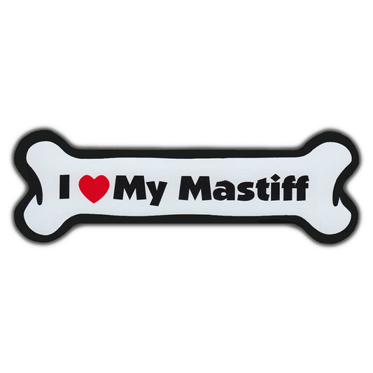 Magnet, Dog Bone, I Love My Mastiff, 7