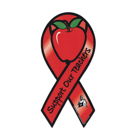 Magnet, Ribbon, Support Our Teachers, 4