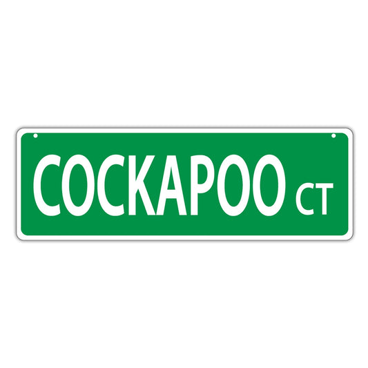 Street Sign, Plastic, Cockapoo Court, 17