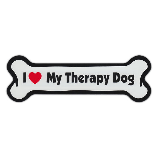 Magnet, Dog Bone, I Love My Therapy Dog, 7