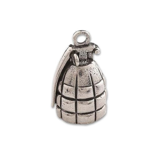 Guardian Bell, Metal, Hand Grenade, Grenade, Motorcycle Rider, Biker, Good Luck Bell, .75