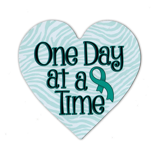 Magnet, Cervical Cancer Support Heart, 4.25