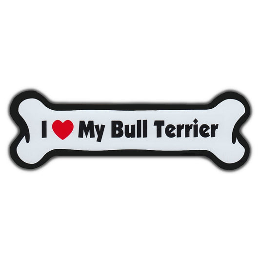 Magnet, Dog Bone, I Love My Bull Terrier, 7