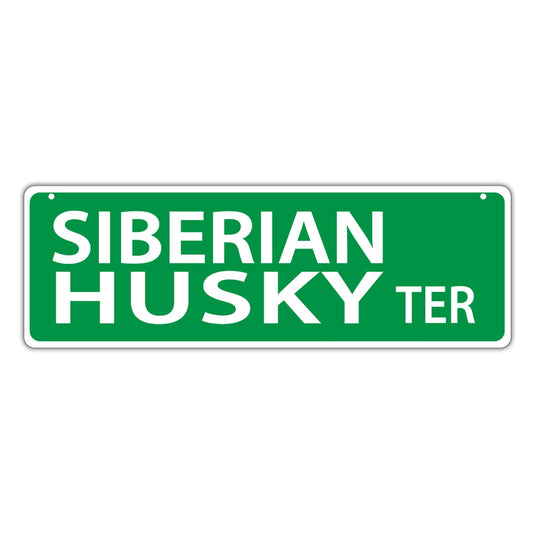 Street Sign, Plastic, Siberian Husky Terrace, 17